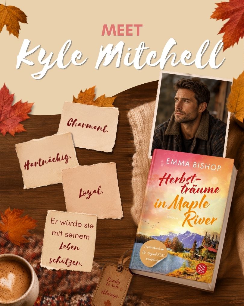 Charaktervorstellung „Meet Kyle Mitchell“ zu „Herbstträume in Maple River“ von Emma Bishop