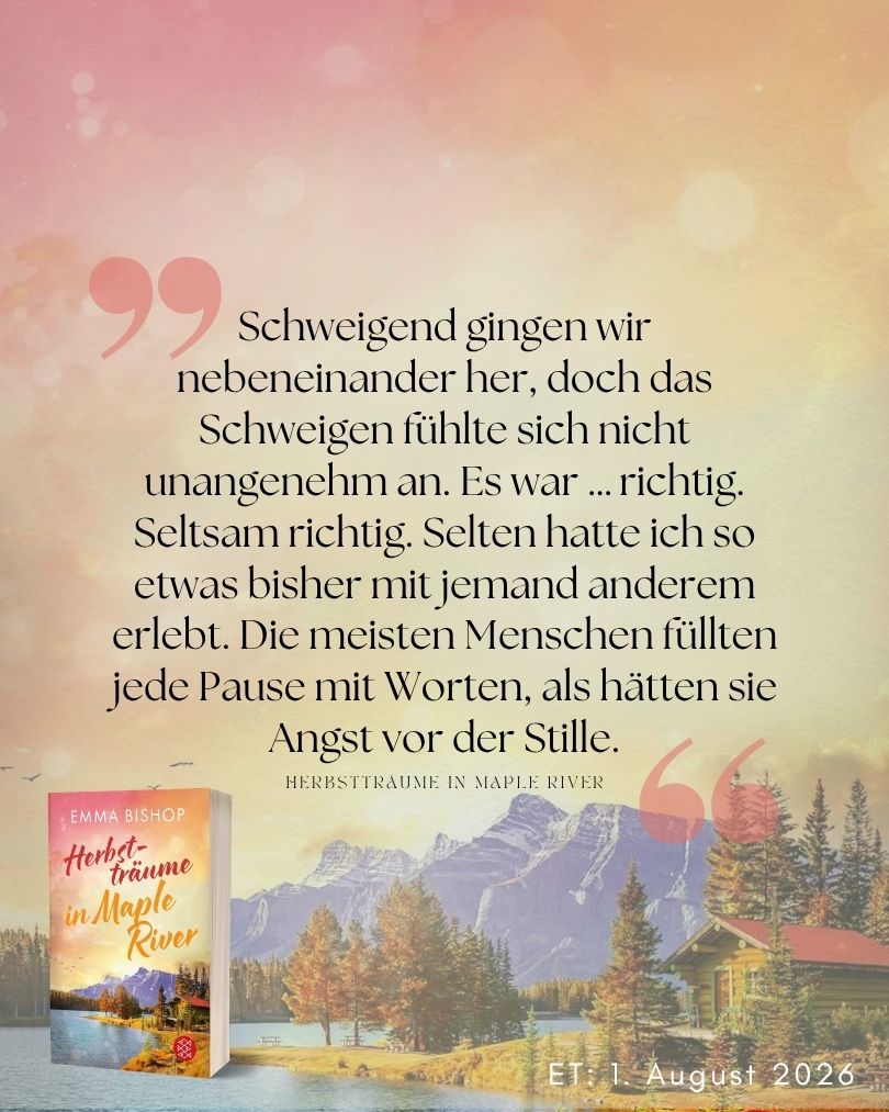 Zitat-Grafik zu „Herbstträume in Maple River“ von Emma Bishop