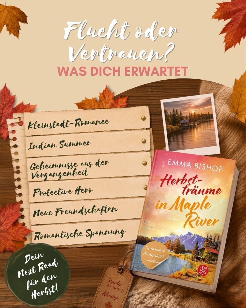 Tropen-Übersicht „Flucht oder Vertrauen?“ zu „Herbstträume in Maple River“ von Emma Bishop